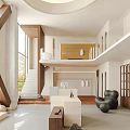 Stylish Modern Clothing Store Interior With Elegant Display Racks And Spacious Fitting Areas