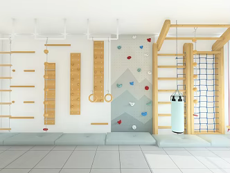 Modern Amusement Equipment Indoor Physical Climbing 3d model