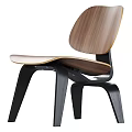 Modern Accent Chair With Wooden Backrest And Black Metal Frame For Home Decor