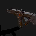 modern machine gun 3d model