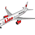 Lion Air Passenger Airliner With White Red Livery And World Class Branding