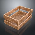 Rustic Brown Wooden Storage Box With Open Top Design For Home Decor And Organization