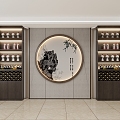 New Chinese Wine Cabinet 3d model