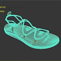 Comfortable Purple Orange Strap Sandals With Black Non Slip Sole Design