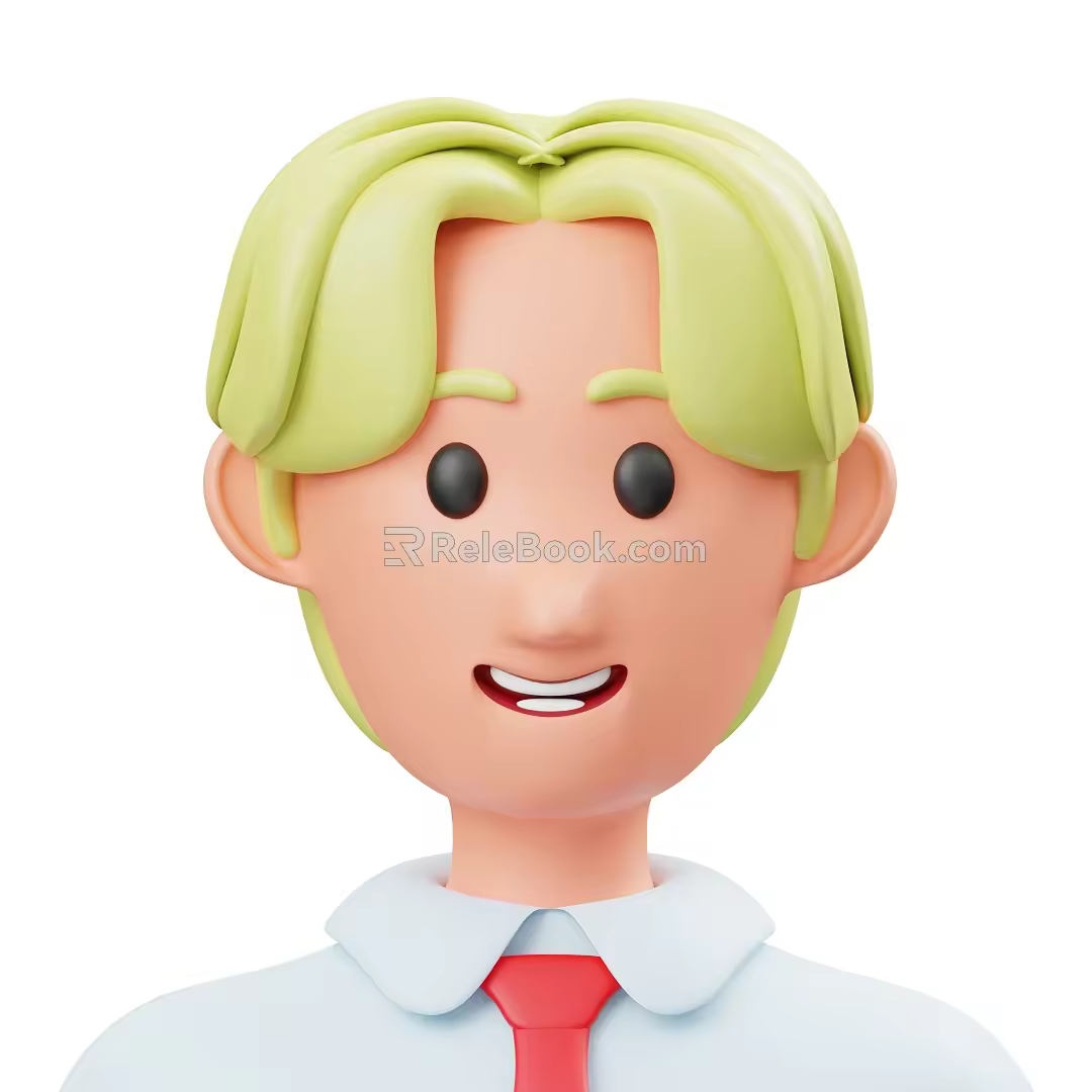 Cartoon character cartoon avatar cartoon character cartoon avatar Q version avatar 3d model