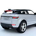 Silver Range Rover Evoque SUV With Modern Design Black Roof And Alloy Wheels