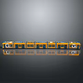 Yellow Train With Multiple Carriages Glass Windows And Modern Design 3d model
