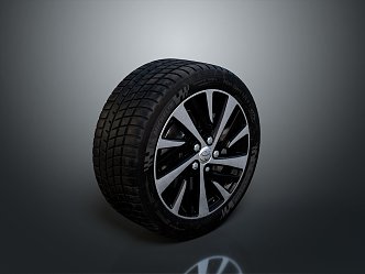 Tire tire wheel hub Volkswagen wheel hub Volkswagen tire new tire car outer tire car wheel hub 3d model