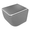 Contemporary Bathroom Suite With Stylish Square Lid Toilet And Sleek Design