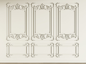 French parapet line 3d model