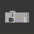 Gray Computer Server Cabinet Featuring Open Doors Internal Components Green Indicator Lights And Yellow Wires