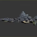 Natural Wood and Stone Materials with Various Textures Shapes and Organic Design Features
