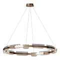 Modern Circular Metallic Chandelier Hanging Design For Interior Lighting Decor 3d model