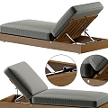 Modern Minotti recliner 3d model