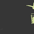 Game And Movie Character In Green Dress Pushing Shopping Cart Filled With Gift Boxes