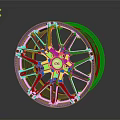 Car Wheel Rim Featuring Black Stylish Design And ESR Logo Spokes