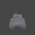 Highly Detailed Tank 3D Model Wireframe Design With Military Vehicle Features