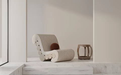 modern leisure chair 3d model
