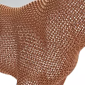 Artistic Brown Mesh Leopard Ornament Decorative Figurine Set For Home Decor