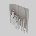 Elegant Bridal Clothing Store Featuring White Wedding Dresses Mannequin And Hanging Gowns