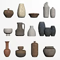 Quiet Ceramic Utensils Ornaments 3d model