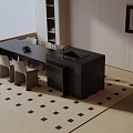 Modern table combination 3d model