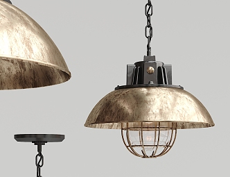 Industrial LOFT chandelier metal chandelier 3d model