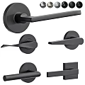 Modern Black Door Handles With Various Stylish Designs For Home Interior