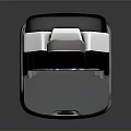 Human Interacting With AI Smart Device Featuring Interactive Screen And Camera