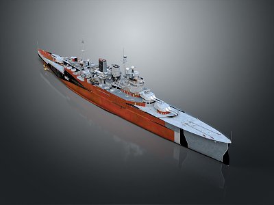 Modern Warship Ship Warship 3d model