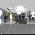 BUYIN Men's Suits Clothing Store with Mannequin Display and Modern Interior