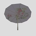 White Umbrella With Beautiful Floral Pattern For Stylish Everyday Use