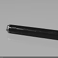 Black Cylindrical Industrial Equipment With Textured Surface And Metallic Ends
