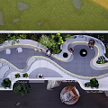 Rooftop Courtyard Garden Design With Various Plants Seating And Leisure Areas