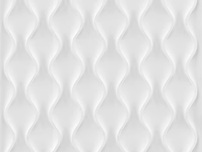 White Wavy Texture Wall with Decorative 3D Design for Modern Interior Spaces 3d model