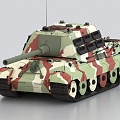 Tiger hunting tank destroyer tank toy 3d model