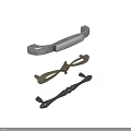 Decorative Door Handles In Silver Gold And Black Metallic Designs For Home