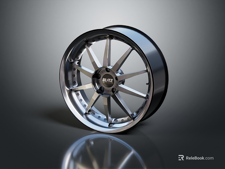 Modern Tire With Stylish Alloy Wheel Rim And Durable Rubber Tread Design 3d model 