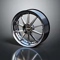 Modern Tire With Stylish Alloy Wheel Rim And Durable Rubber Tread Design