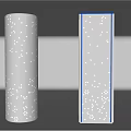 Decorative Column Styling Column Hollow-out Lamp Column Indoor Tooling Perforated Aluminum Plate Column Hexagonal Hole 3d model