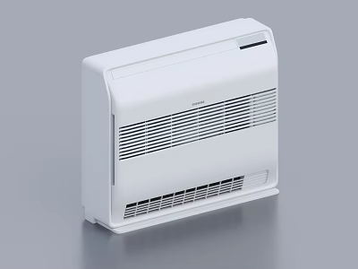 White Wall Mounted Air Conditioner Fan With Modern Sleek Design And Efficient Cooling 3d model