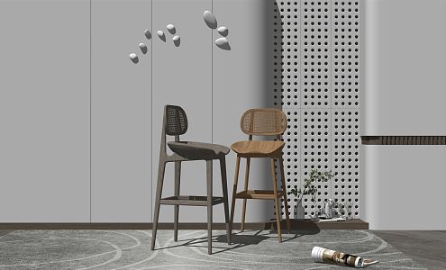 Modern Bar Chair 3d model