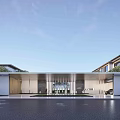 Modern Luxury Entrance Gate Design With White Walls Spacious Layout And Glass Lighting Elements
