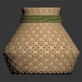 Hotpot Restaurant Interior With Bamboo Woven Vase Green Rope And Woven Texture Decor