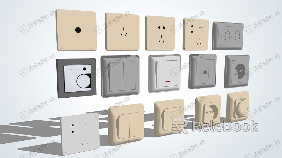 Modern socket switch socket model