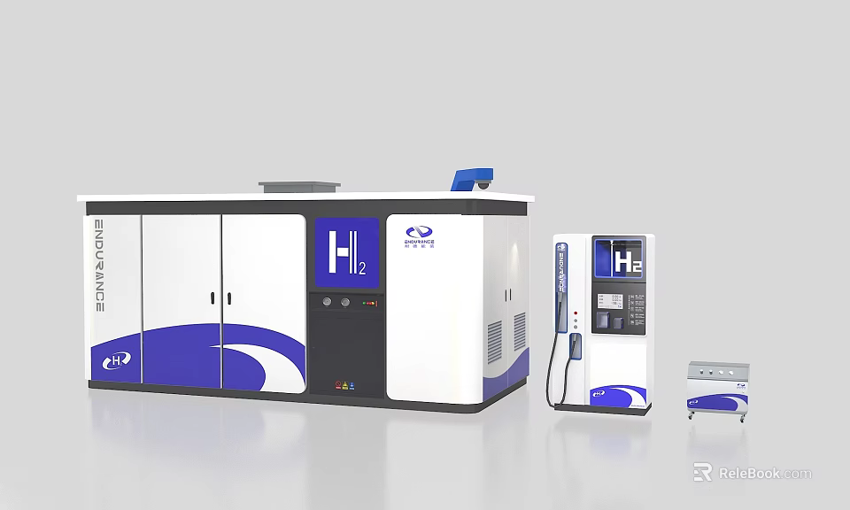 Advanced H2 Hydrogen Energy Commercial Equipment System With Modern Design And Solutions 3d model 