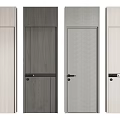 Modern Interior Hinged Doors With Various Wood Grain Styles And Color Options