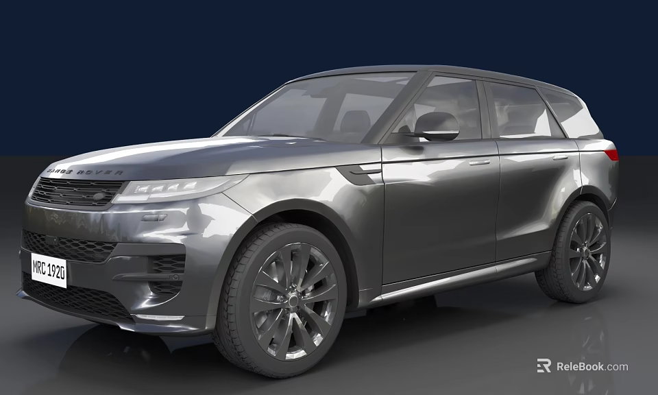 Silver Modern SUV Car With Sleek Exterior Design And Alloy Wheels 3d model 