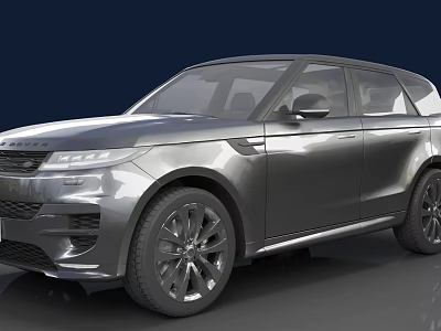 Silver Modern SUV Car With Sleek Exterior Design And Alloy Wheels 3d model
