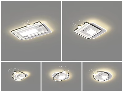 Simple living room lamp Internet famous living room lamp 3d model